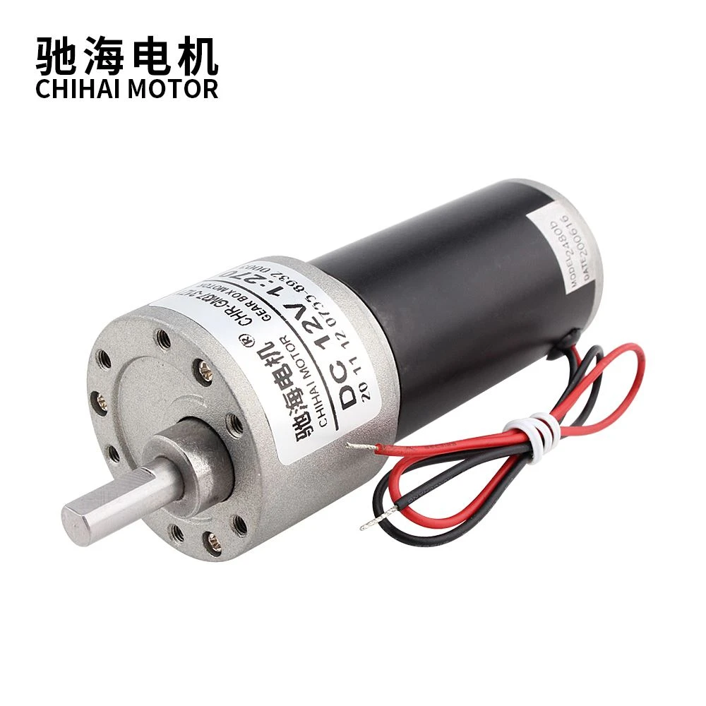 DC Geared Motor High Torque. Metal Tubular Gearbox Reduction